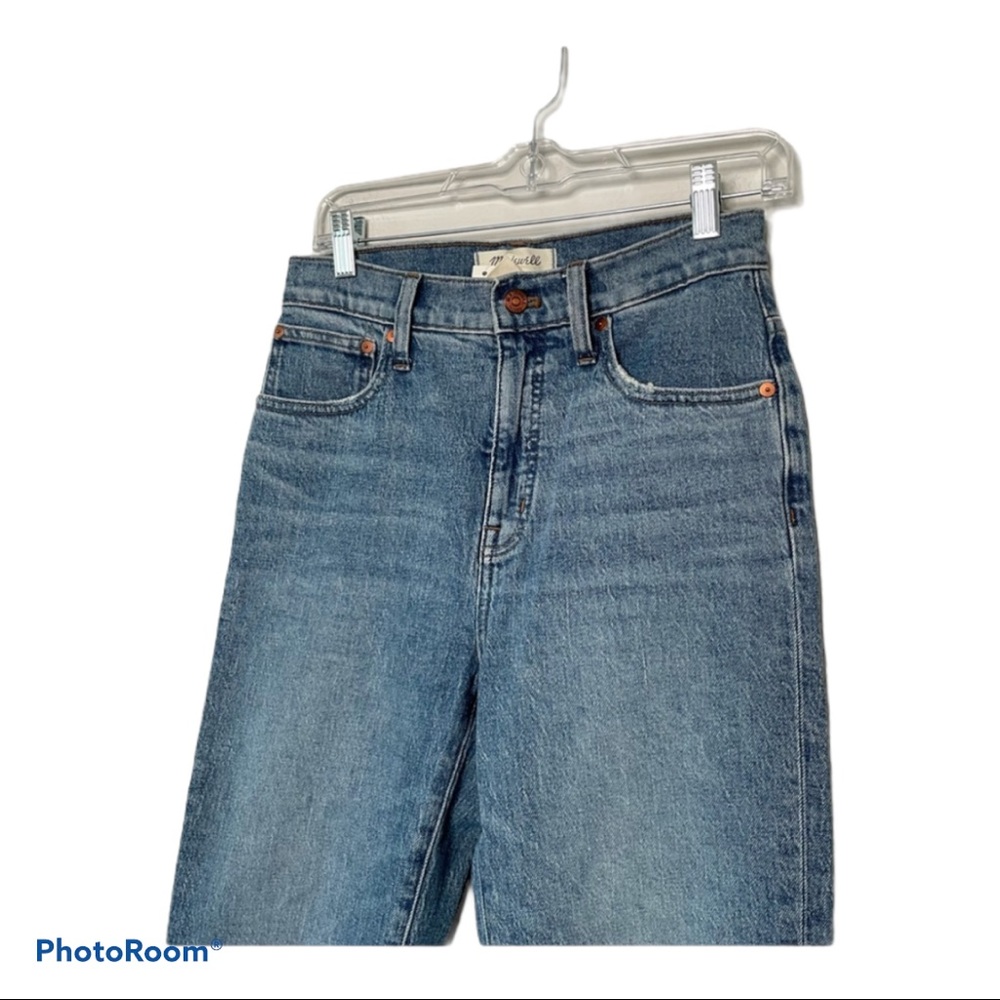 Madewell Classic Straight Leg High Rise Jeans 25 - Picture 6 of 14